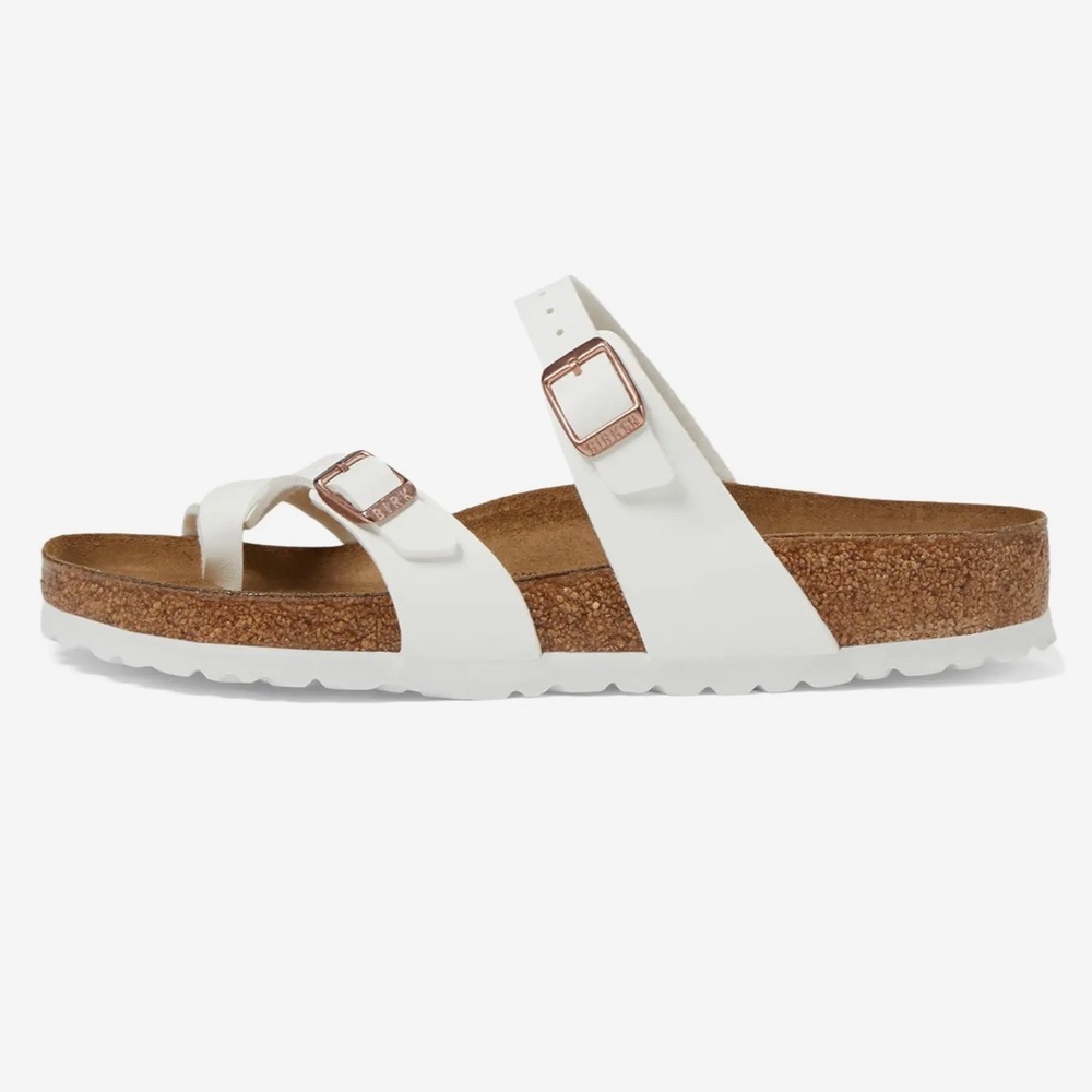 Birkenstock Mayari - Birko-Flor & Birkibuc Size 41 never worn white